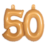 Uppblåsbar 50 Guld