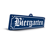 Oktoberfest 3D-skylt Biergarten