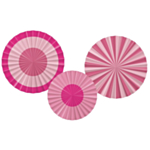 Pappersfjädrar Rosa Mix