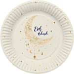 Eid Mubarak Måne Papptallrikar