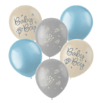 Blooming Baby Boy Latexballonger Blå/Crème