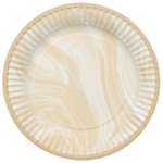 Marmor Papptallrikar Beige