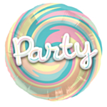 Party Folieballong Pastell