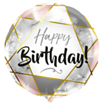 Happy Birthday Marmor Folieballong