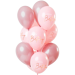 Ballongbukett Happy Birthday Lush Blush