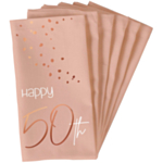 50 År Servetter Lush Blush