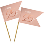 25 År Coctailpinnar Lush Blush