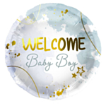 Welcome Baby Boy Folieballong