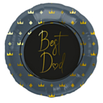 Best Dad Folieballong Mörkblå