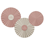 Happy Birthday Pappersfjädrar Crème Rose