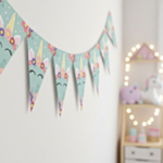 Unicorn Blomma Girlang
