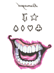 Suicide Squad® Joker Falska Tatueringar