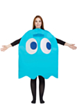 Pac-Man® Inky Spöke Maskeraddräkt Blå