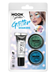 Glitter Sminkset Grön/Blå
