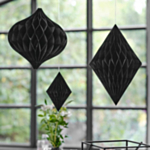 Honeycomb Takdekorationer Svart