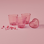 Hjärta Shotglas Rosa