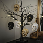 Dödskalle Halloweendekorationer