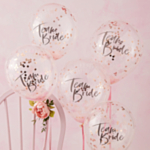 Team Bride Konfetti Ballonger