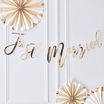 Just Married Girlang Guld
