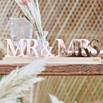 Mr & Mrs Skylt Roséguld