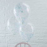Konfetti Ballonger Blå
