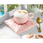 Tekopp Med Kudde Ljusrosa
