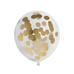 Konfettiballonger Guld