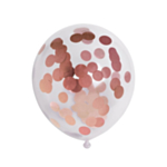 Konfettiballonger Roséguld