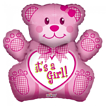Nalle It's A Girl Folieballong