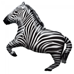 Zebra Folieballong
