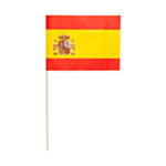 Spanien Flagga På Pinne