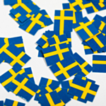 Sverige Flagga Konfetti