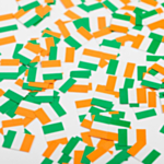 Irland Flagga Konfetti