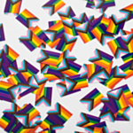 Progress Pride Flagga Konfetti