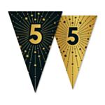 5 År Golden Celebrations Vimpelgirlang