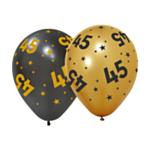 45 År Golden Celebrations Latexballonger