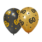 60 År Golden Celebrations Latexballonger