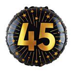 45 År Golden Celebrations Folieballong