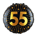 55 År Golden Celebrations Folieballong