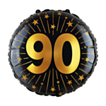 90 År Golden Celebrations Folieballong