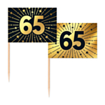 65 År Golden Celebrations Tårtpinnar