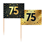 75 År Golden Celebrations Tårtpinnar