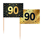 90 År Golden Celebrations Tårtpinnar