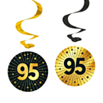 95 År Golden Celebrations Swirls