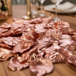 Metalliska Rosenblad Roséguld