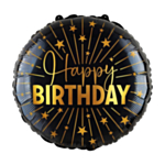 Happy Birthday Golden Celebrations Stor Folieballong
