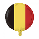 Rund Folieballong Belgienflagga