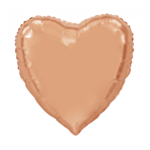 Hjärta Folieballong Roséguld