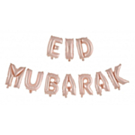 Eid Mubarak Folieballonger Roséguld