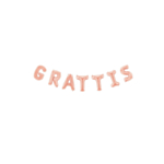 Grattis Folieballong Roséguld